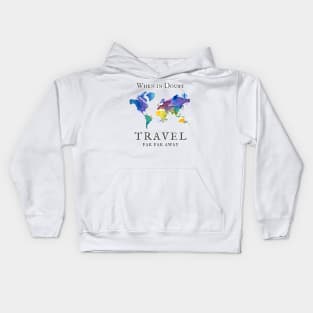 Wanderlust World Travel Kids Hoodie